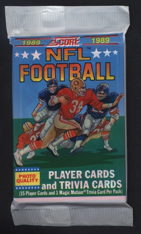 1989 and 1990 Football combo pack Wax boxes Last of top my 89