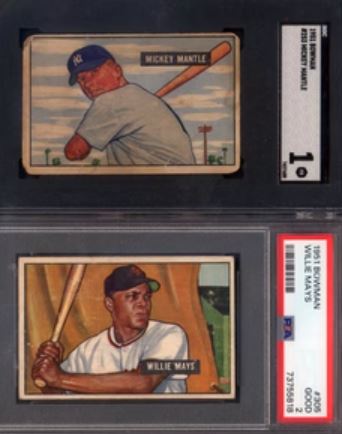 Mickey Mantle Rookie Card Highlights Complete 1951 Bowman Baseball Set Break
