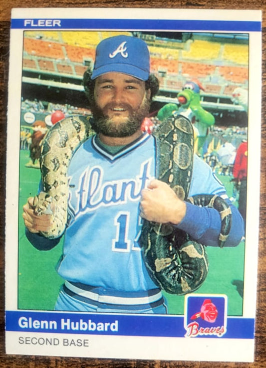 The Fun Behind the 1984 Fleer Baseball Glenn Hubbard Snake Card