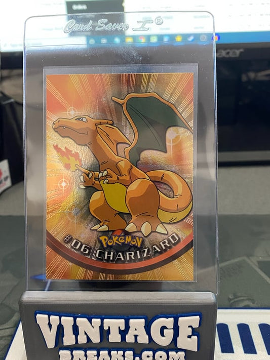 Foil Charizard 1999 Topps Pokémon TV Animation Pulled by Vintage Breaks