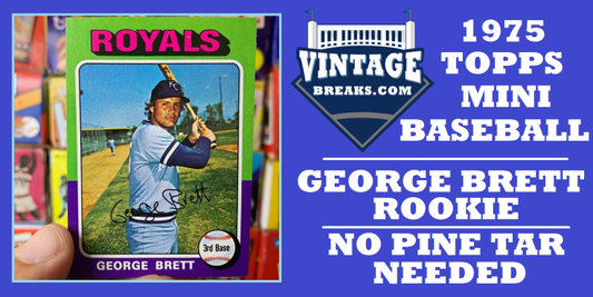 Pack-Fresh 1975 Topps Mini George Brett Pulled by Vintage Breaks West