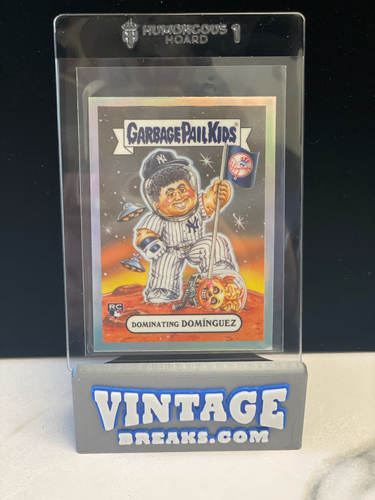 Jasson Dominguez Garbage Pail Kids Card Pulled by Vintage Breaks