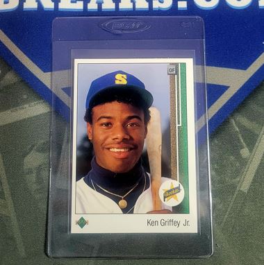 1989 Upper Deck Ken Griffey Jr Rookie Card Pulled by Vintage Breaks