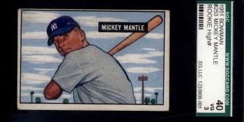 1951 Bowman Baseball Set Break Featuring Mickey Mantle Rookie is LIVE