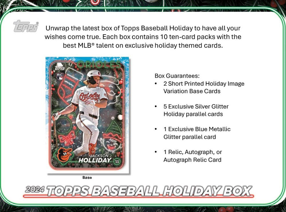 2024 Topps Holiday Baseball Mega Box Personal