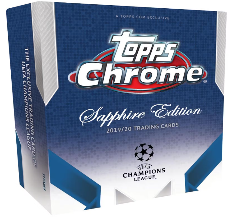 2019/20 Topps UEFA Champions League Chrome Sapphire Edition Soccer Hobby Box Personal