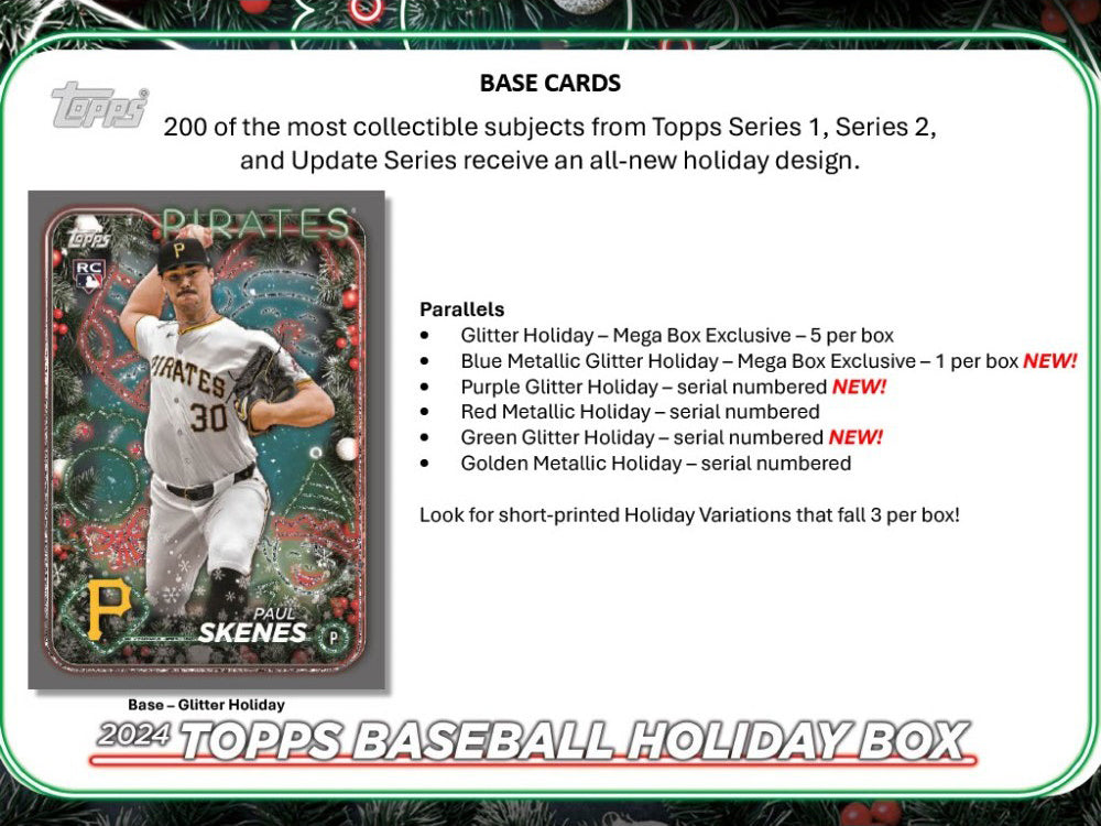 2024 Topps Holiday Baseball Mega Box Personal