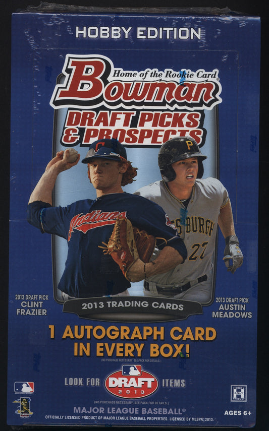 2013 Bowman Draft Baseball Hobby Box - Quick Rip! Personal Pack