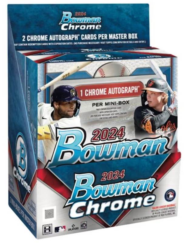 2024 Bowman Chrome Baseball Hobby Box 12 Spot Random Pack