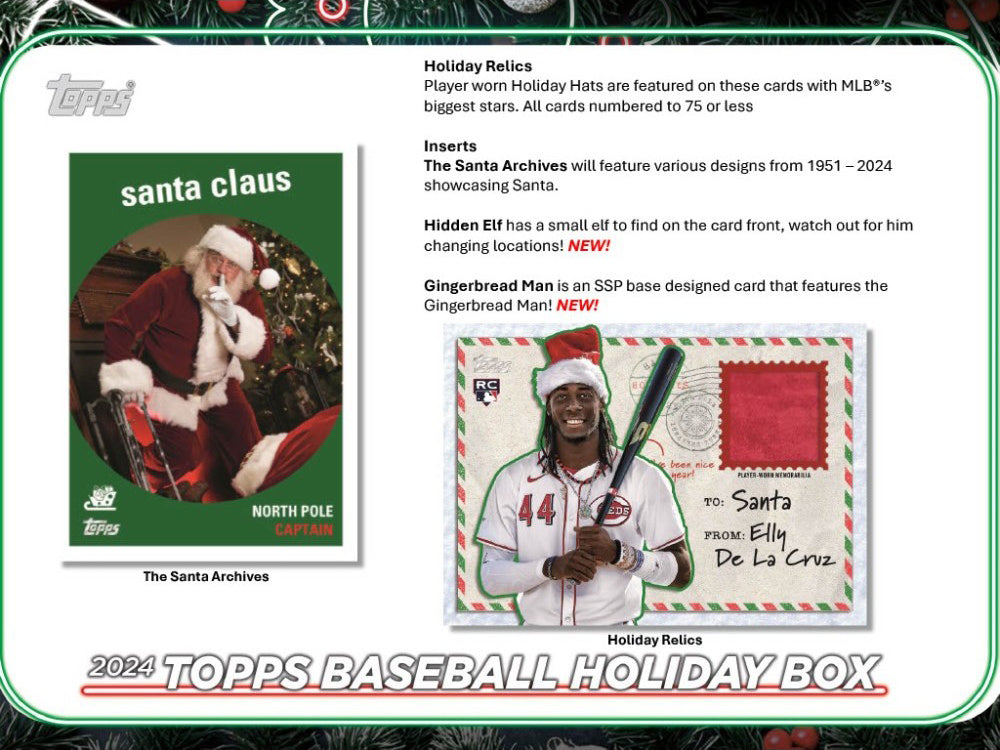 2024 Topps Holiday Baseball Mega Box Personal