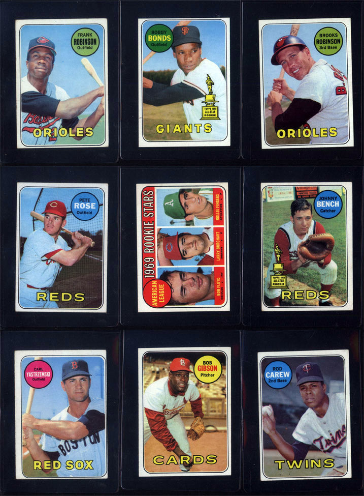 1969 Topps Baseball Set Break 664 Spot Random Card (Reggie Jackson Rookie PSA 6, Mickey Mantle SGC 5, Ernie Banks SGC 9, etc!)