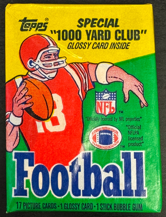 1986 Topps Football Personal Wax Pack