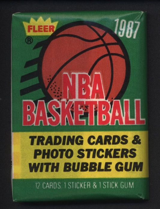 1987 Fleer Basketball Wax Pack 13 Spot Random Card