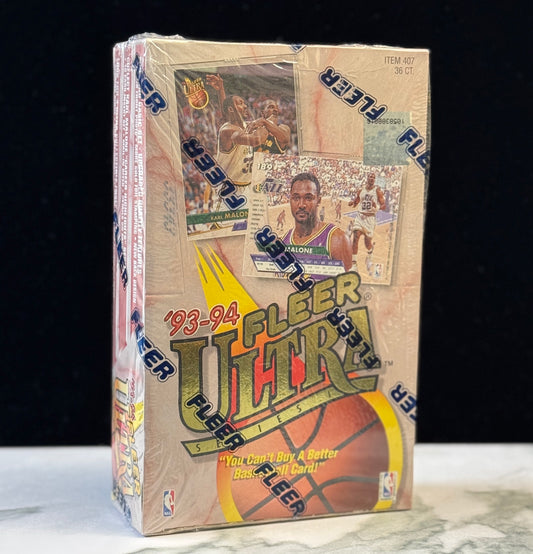 1993/94 Fleer Ultra Ser 1 Bsk Hobby Box - Quick Rip! Personal Pack