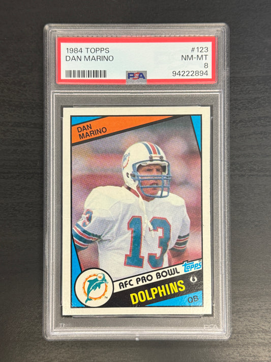 1984 Topps Football Cornerstone Mixer with a PSA 8 Dan Marino Rookie