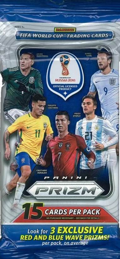 2018 Panini Prizm FIFA World Cup Soccer Cello Pack Personal