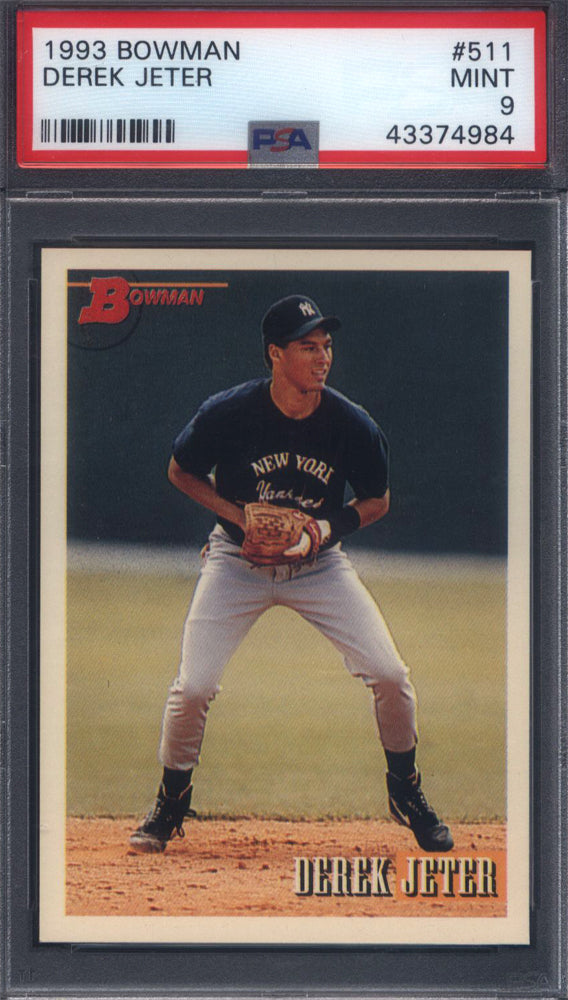 1993 Bowman Baseball Wax Pack Cornerstone with a PSA 9 Derek Jeter RC