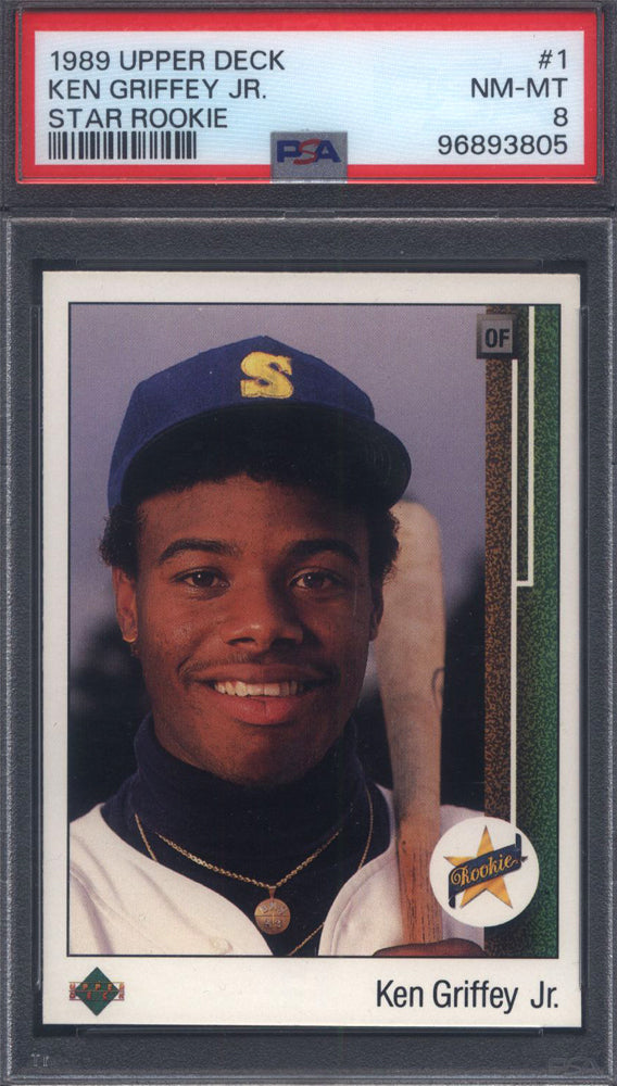 1989 Upper Deck Baseball Low Pack Cornerstone Mixer with a PSA 8 Ken Griffey Jr. RC