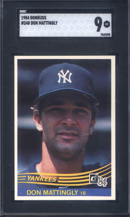 1984 Donruss Baseball Cornerstone Mixer with a SGC 9 Don Mattingly Rookie 16 Spot Random