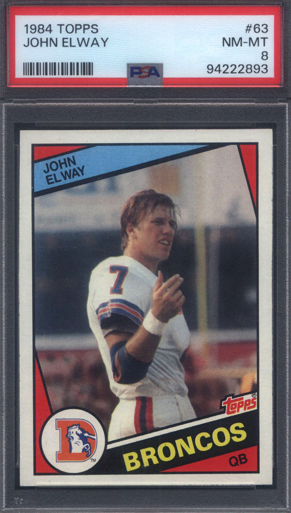 1984 Topps Football Cornerstone Mixer with a PSA 8 John Elway Rookie